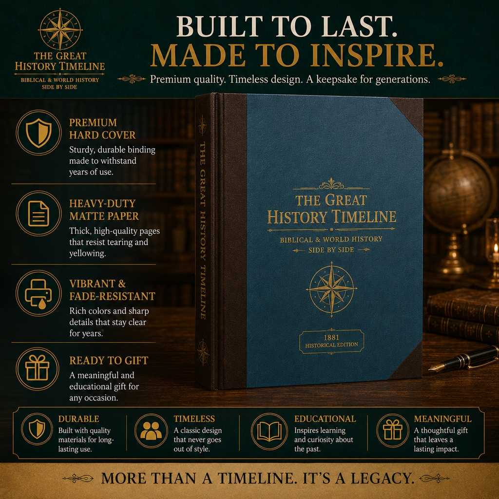 Synchronological History Chart – 6,000 Years of Biblical & World Events in One Fold-Out Timeline