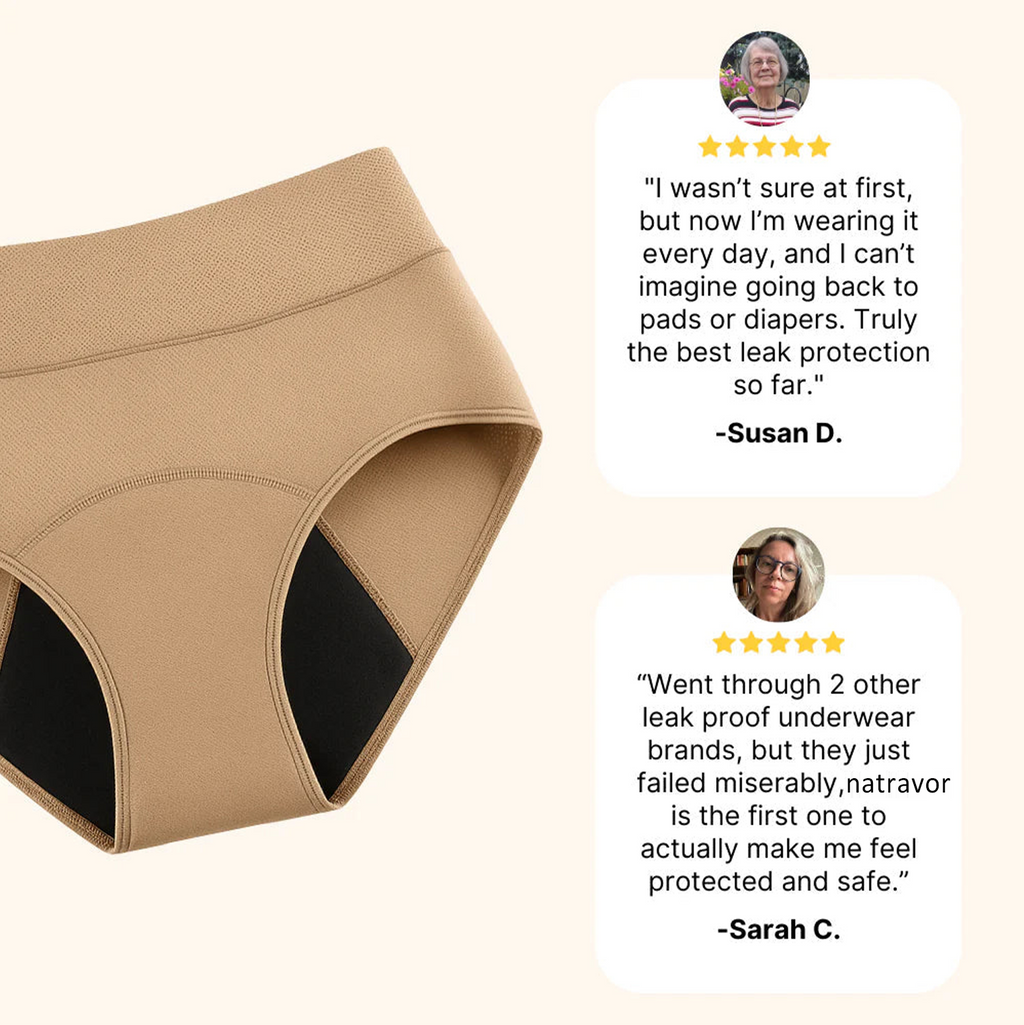 NATRAVOR™  100% Leak-Proof Underwear
