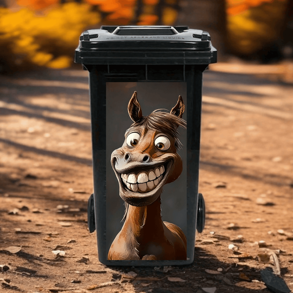 🗑️Creative Trash Can Sticker with Colourful Cartoon