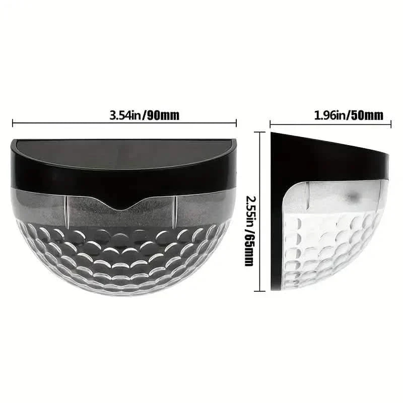 4-Pack: Solar Fence Lights Solar Deck Lights