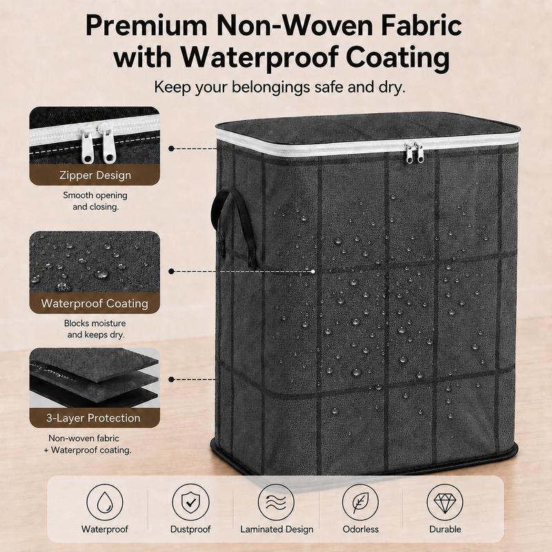 Extra Large Portable Moving Storage Bags with Backpack Straps & Reinforced Handles