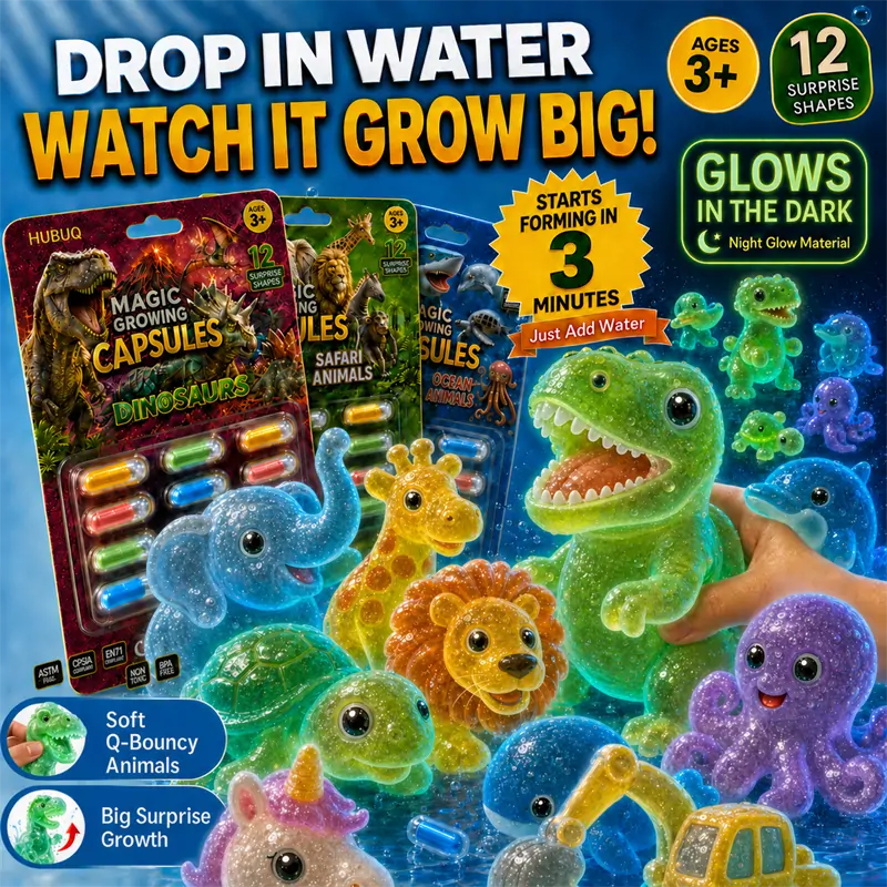 Grow-in-Water Animal Capsule Toys