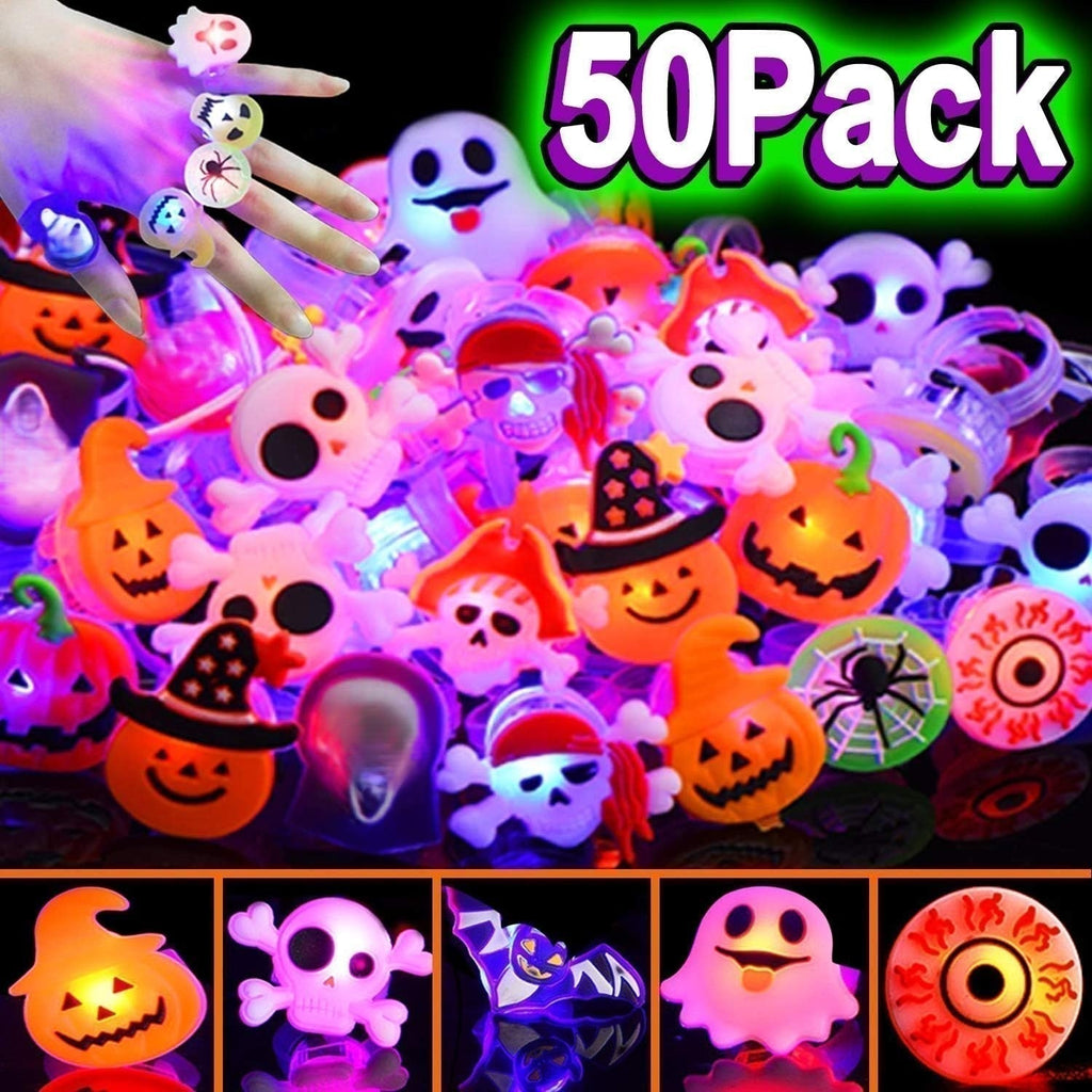 🎁LED Light Halloween Glowing Ring😍
