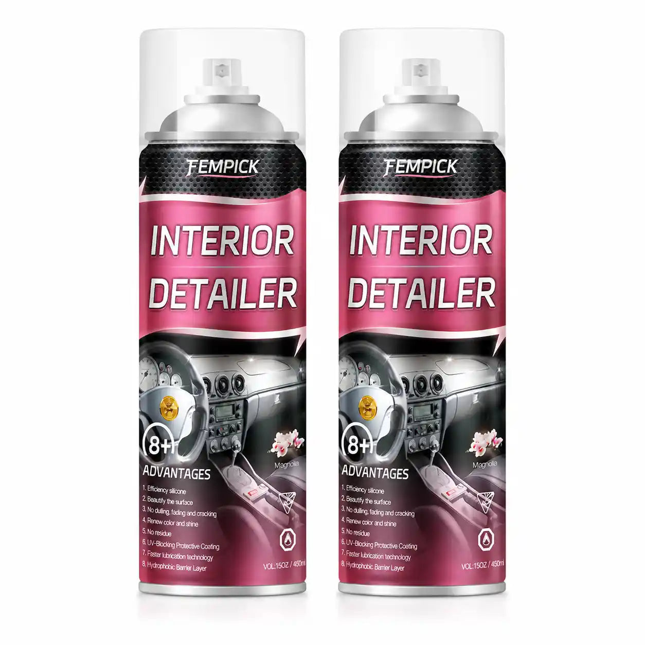 Fempick Ultimate Protection for Vinyl, Rubber, and Plastic Surfaces Car Interior Detailer and Protectant