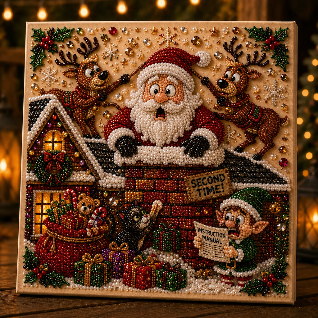 🎄 Absurd Christmas Moments Pearl Art Kit